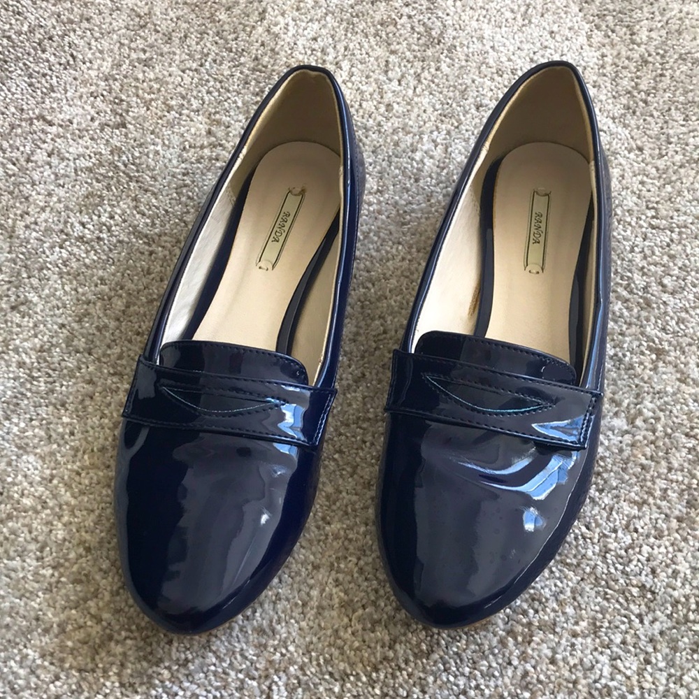High glossy shoes.